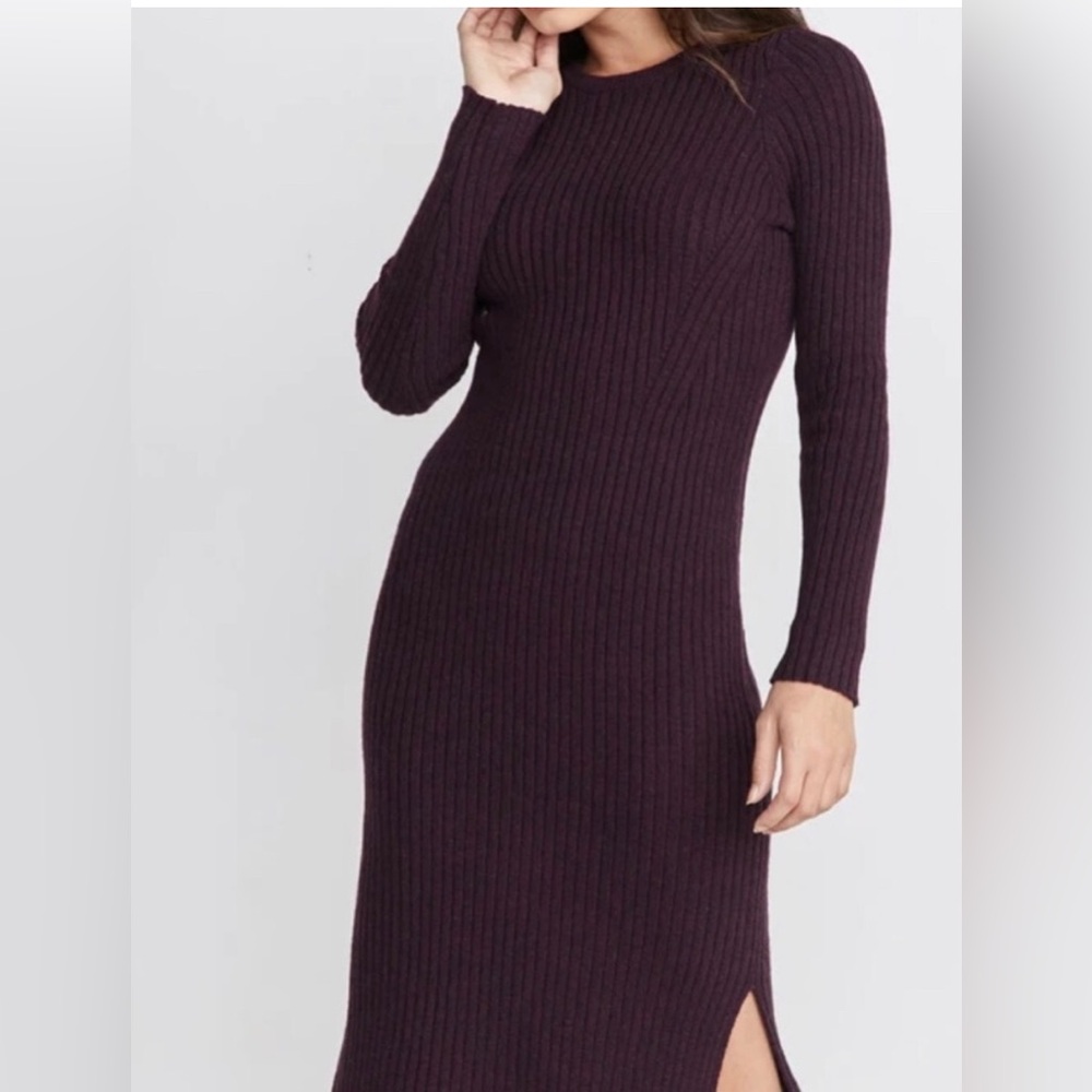 Marine layer knitted rib sweater dress. Size S - Picture 3 of 12